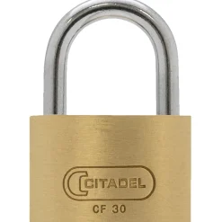 ABUS CF30 C HÆNGELÅS 30 MM MESSING 1 STK
