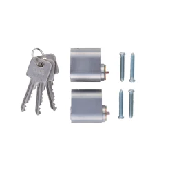 ABUS GDS OVAL SAMPAK CYLINDER OVAL GRÅ 1 SÆT