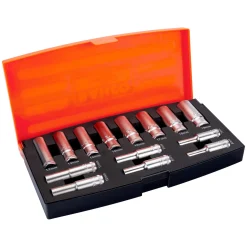 BAHCO TOPNØGLESÆT 3/8" 14 DELE