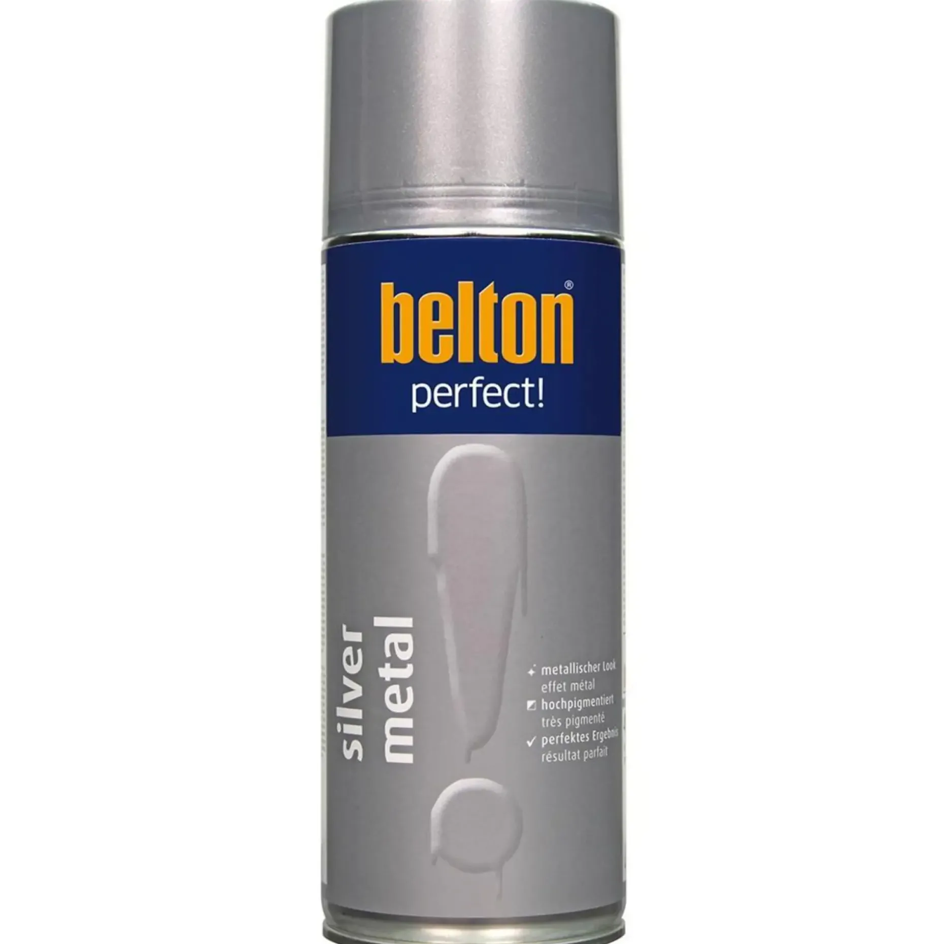 BELTON PERFECT SPRAYMALING 400 ML SØLV METALLIC