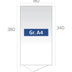 BIOHORT AVANTGARDE A4 REDSKABSRUM KVARTSGRÅ METALLIC 6,84 M2