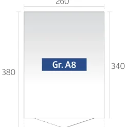 BIOHORT AVANTGARDE A8 REDSKABSRUM MØRKEGRÅ METALLIC 9,88 M2