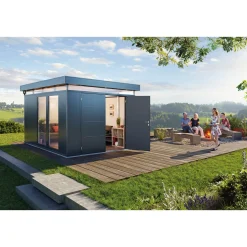 BIOHORT CASANOVA CASANOVA REDSKABSRUM MØRKEGRÅ METALLIC 27,09 M2