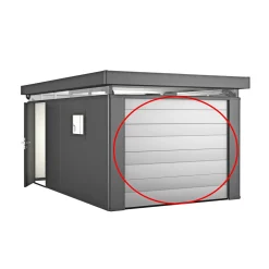 BIOHORT CASANOVA UDEN MOTOR GARAGEPORT SØLV METALLIC