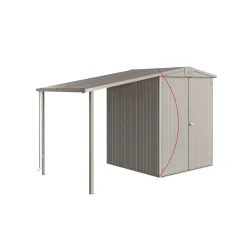 BIOHORT EUROPA STR. 2 REDSKABSRUM SØLV METALLIC 2,68 M2