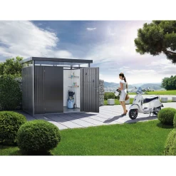 BIOHORT HIGHLINE H1 REDSKABSRUM MØRKEGRÅ METALLIC 4,26 M2
