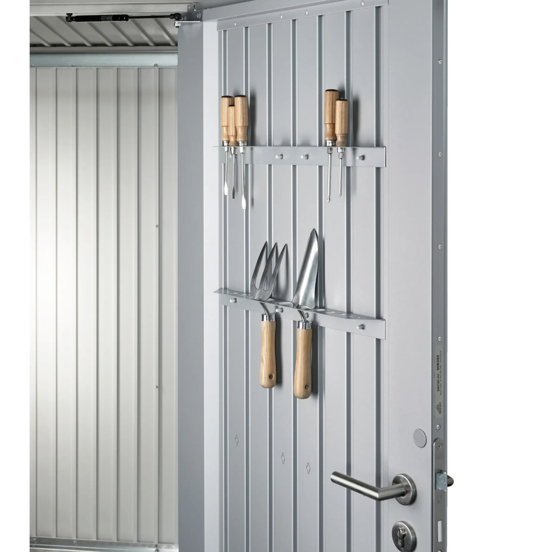 BIOHORT PANORAMA P1 REDSKABSRUM SØLV METALLIC 4,31 M2