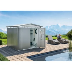 BIOHORT PANORAMA P3 REDSKABSRUM SØLV METALLIC 6,5 M2