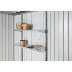 BIOHORT PANORAMA P1 REDSKABSRUM MØRKEGRÅ METALLIC 4,31 M2
