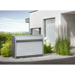 BIOHORT STOREMAX STR. 120 REDSKABSRUM KVARTSGRÅ METALLIC 0,85 M2