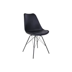 BOLIGINTERIØR ELLA SPISESTOL SORT 86 X 48 X 55 CM