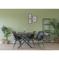 BOLIGINTERIØR ELLA SPISESTOL SORT 86 X 48 X 55 CM