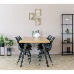 BOLIGINTERIØR ELLA SPISESTOL SORT 86 X 48 X 55 CM