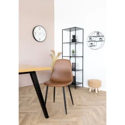 BOLIGINTERIØR FREJA SPISESTOL BRUN/SORT 88 X 47 X 55 CM