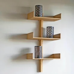 BOLIGINTERIØR HYLDE BAMBUS 108 X 50 X 25 CM
