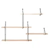BOLIGINTERIØR HYLDESYSTEM SORT/NATUR 62 X 17.50 X 99 CM