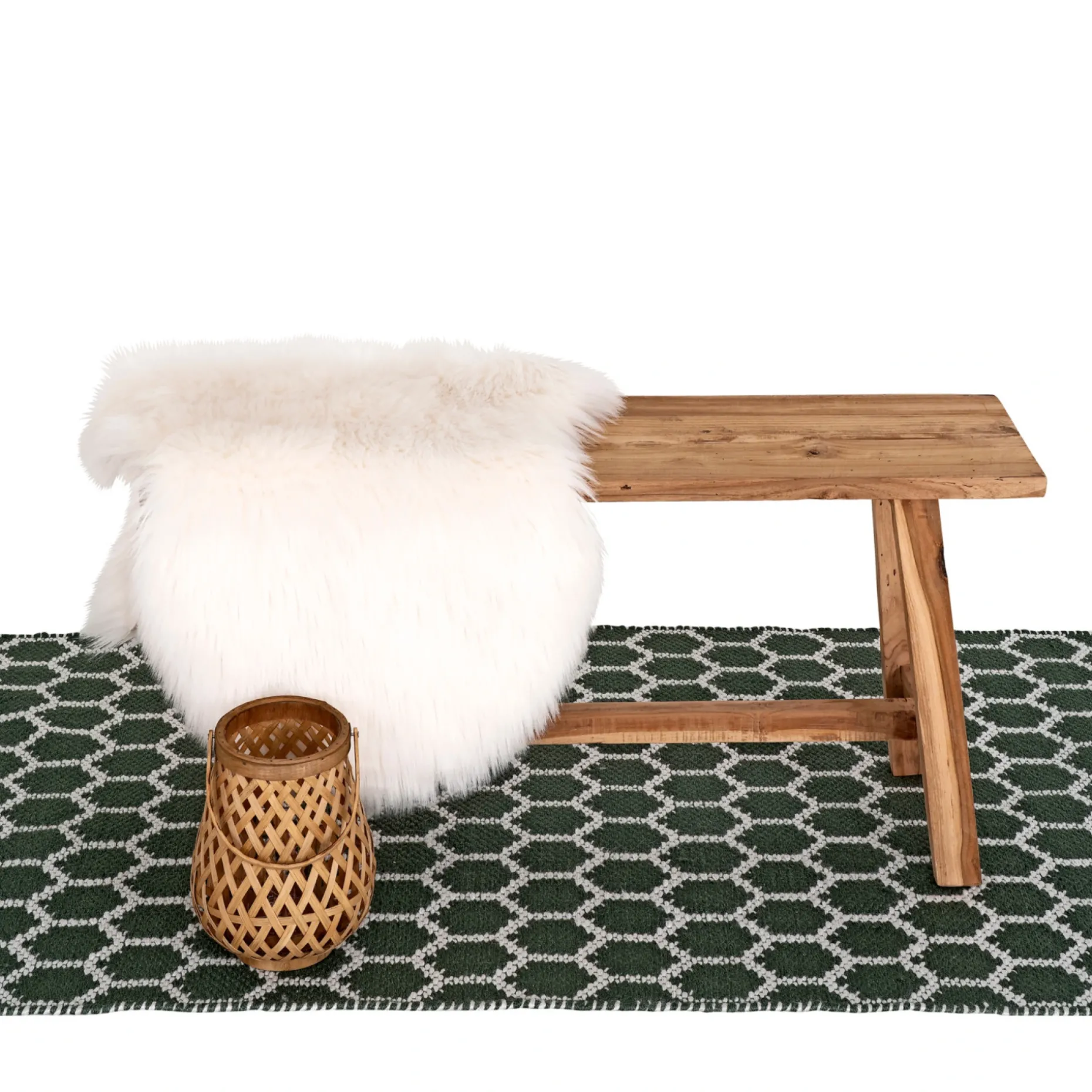 BOLIGINTERIØR SOFIE BÆNK TEAK 25 X 90 CM