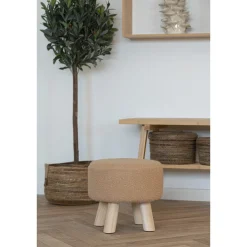 BOLIGINTERIØR TABURET SAND 29 X 31 X 31 CM