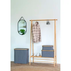 BOLIGINTERIØR VASKETØJSKURV MØRKEGRÅ 54X33X54 CM