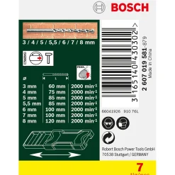 BOSCH 2607019581 MURBORSÆT 7 DELE
