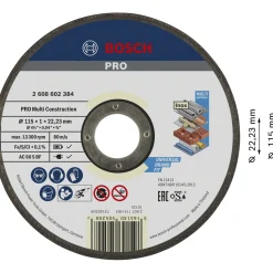 BOSCH ACS 60 V BF SKÆRESKIVE 115MM 1 STK