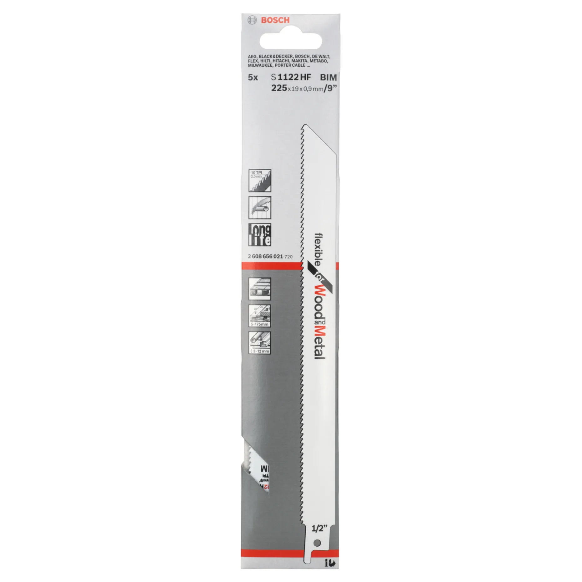 BOSCH BOSCH S1122HF BAJONETSAVKLINGE 5 STK