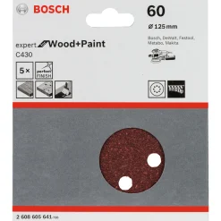 BOSCH C430 EXPERT SLIBEBLAD Ø125 MM 60 5 STK