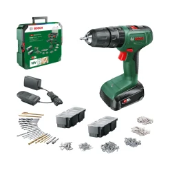 BOSCH EASY IMPACT 18V-40 SLAGBORE-/SKRUEMASKINE AKKU MED BATTERI OG LADER