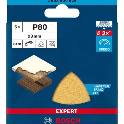 BOSCH EXPERT C470 DELTA 93MM GROV SLIBEBLAD 80 5 STK