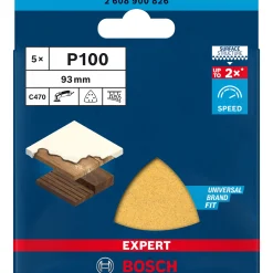 BOSCH EXPERT C470 DELTA 93MM MELLEM SLIBEBLAD 100 5 STK