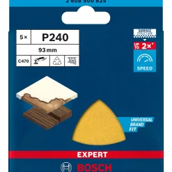 BOSCH EXPERT C470 DELTA 93MM MELLEM SLIBEBLAD 240 5 STK