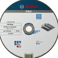 BOSCH LIGE, 3MM SKÆRESKIVE 230MM 1 STK