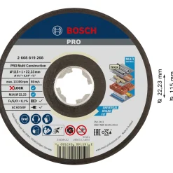 BOSCH MULTICONSTRUCTION XL SKÆRESKIVE 115MM 1 STK