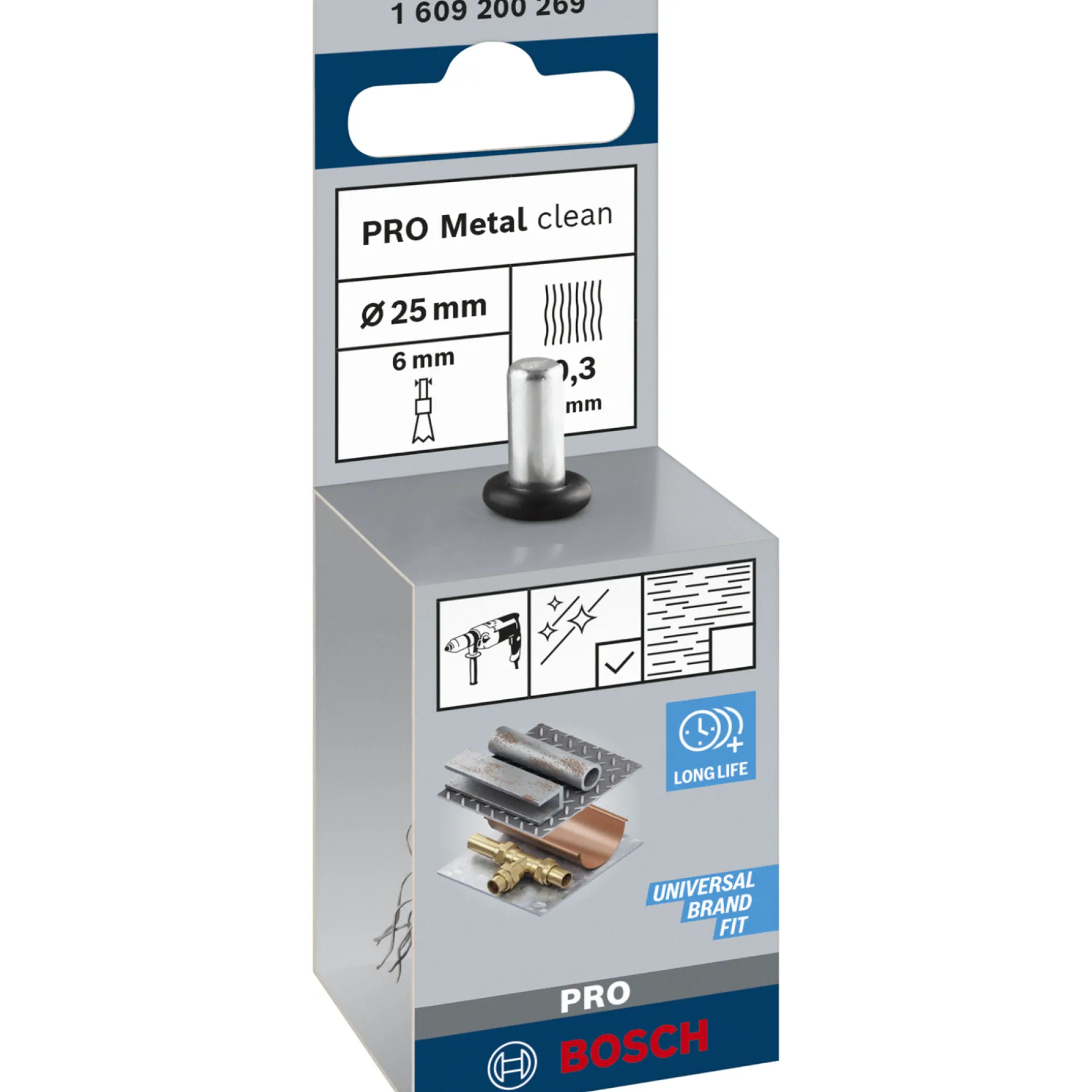 BOSCH PENSEL KOPBØRSTE 25 MM
