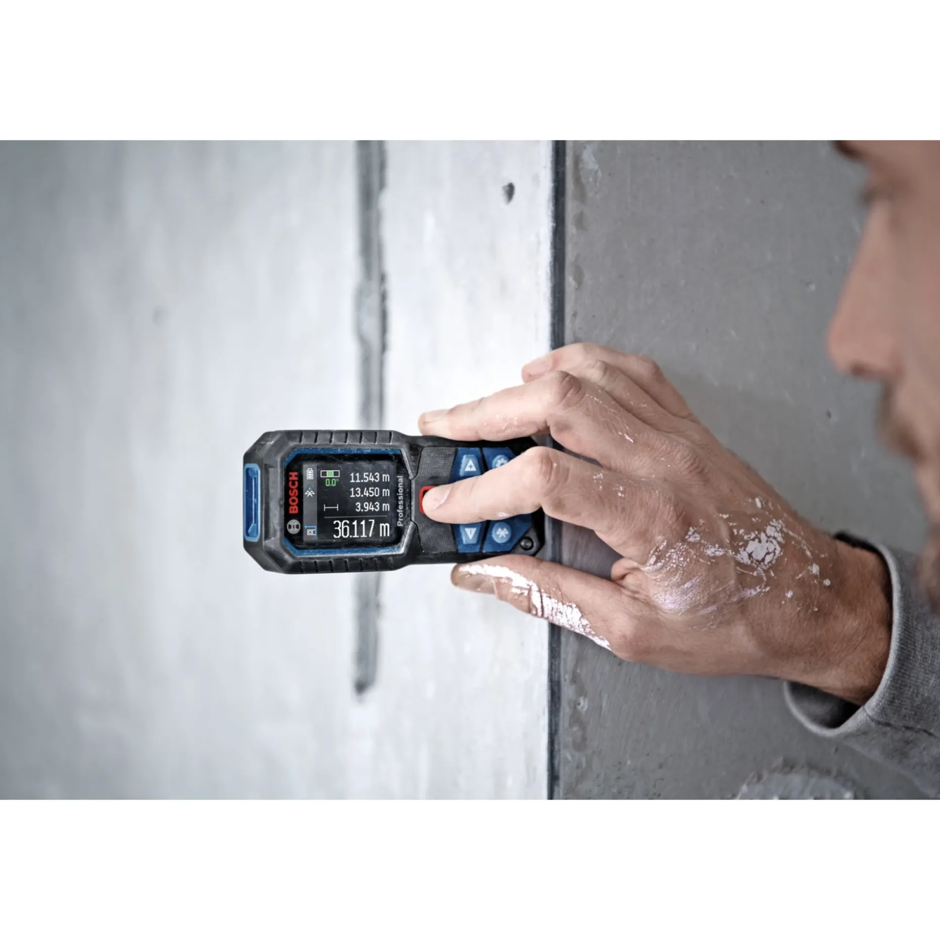 BOSCH PRO GLM 50-27 C AFSTANDSMÅLER HÆLDNINGSMÅLING: 0–360° (4 X 90°)