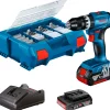 BOSCH PRO GSB 18V-45 SLAGBOREMASKINE AKKU MED BATTERI OG LADER