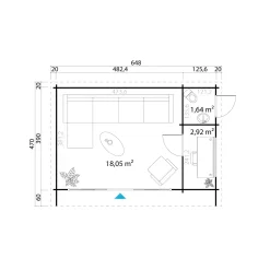 BYGNORDIC FRYD ANNEKS 22,84 M2