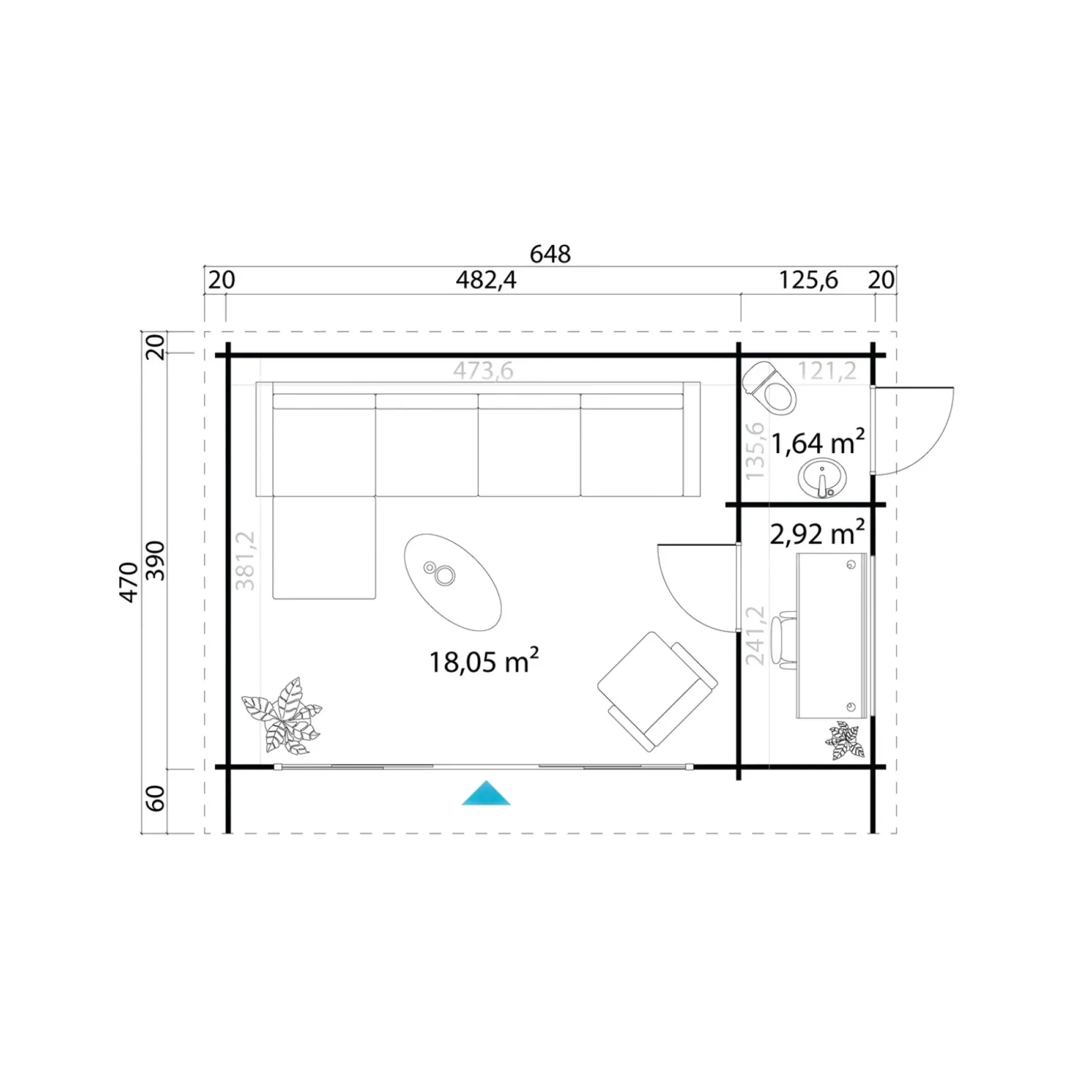 BYGNORDIC FRYD ANNEKS 22,84 M2