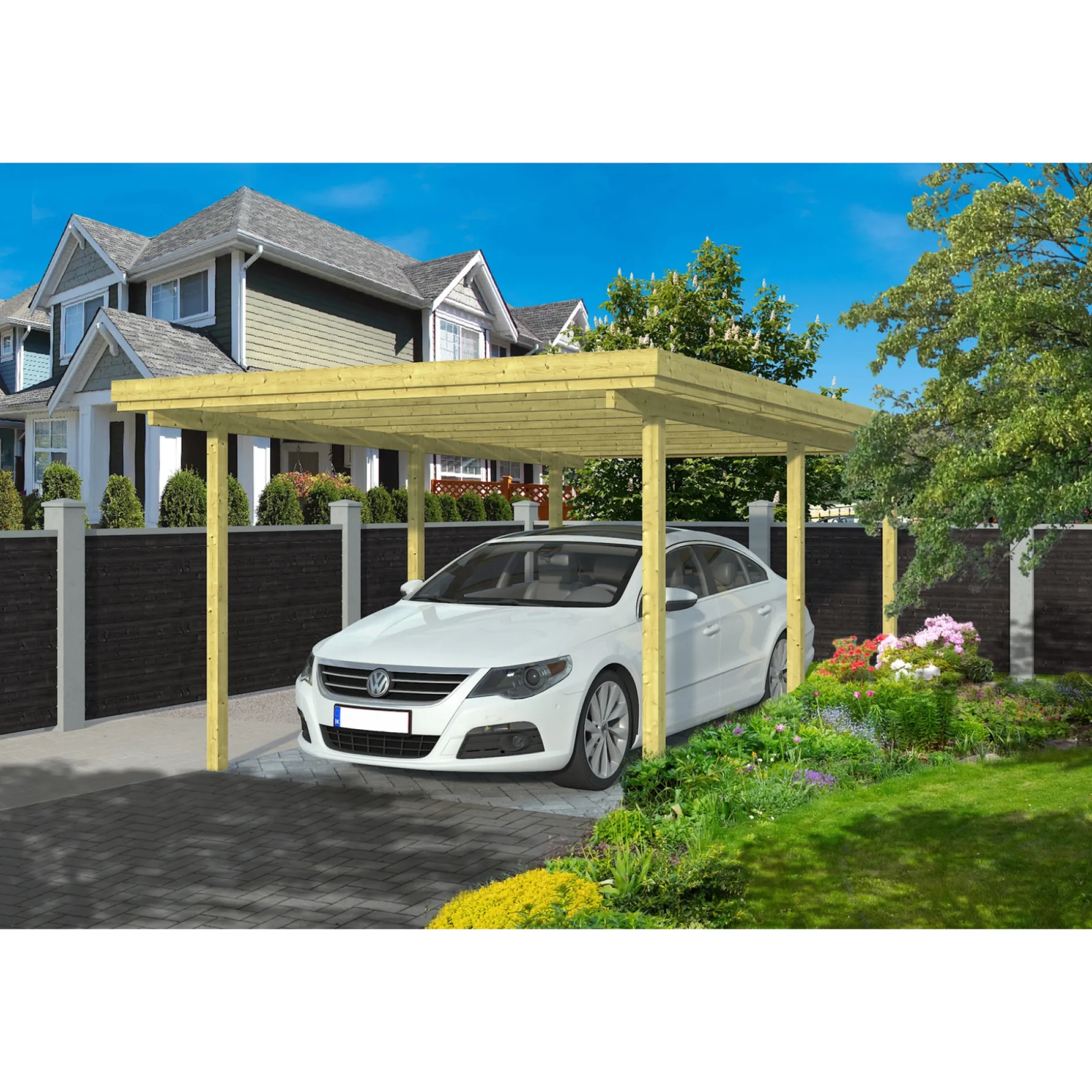 BYG-SELV LYNGE 1.0E CARPORT 18 M2