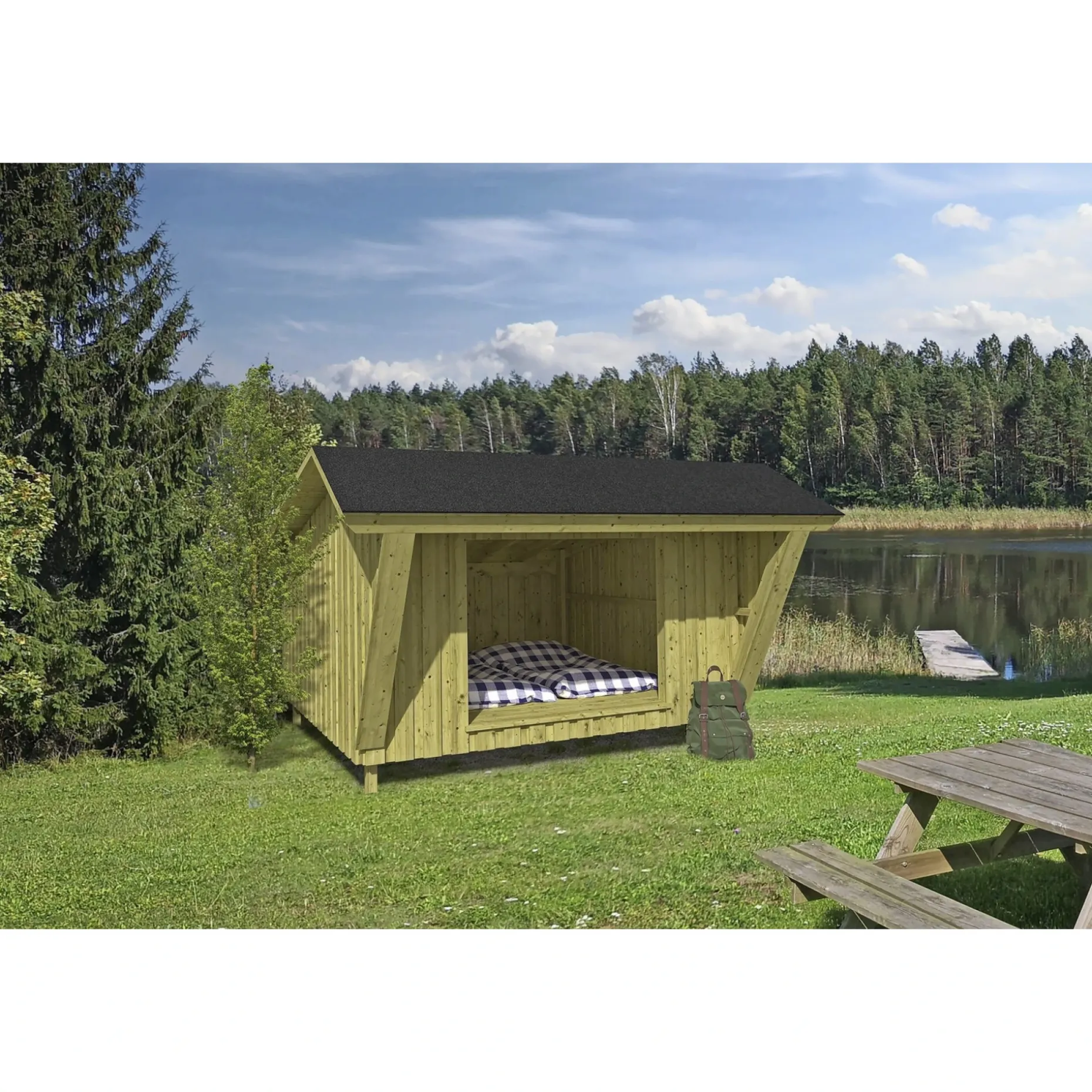 BYG-SELV SKOVBLIK SHELTER 10 M²