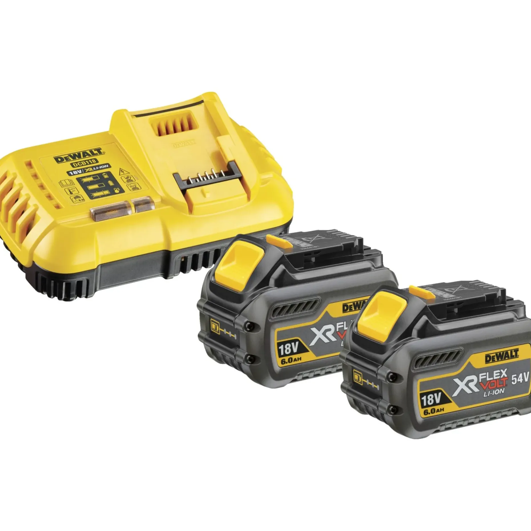 DEWALT DCB118T2 BATTERISÆT 54V 6 AH