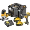 DEWALT DCK298P2T SKRUEMASKINESÆT AKKU MED BATTERI OG LADER