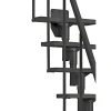 DOLLE ATLANTA GELÆNDER SIDE 2, SORT - 2 BALUSTRE PR. TRIN