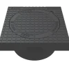 DUCO FIRKANT MED DÆKSEL BRØNDKARM 195X384X384 MM 315 MM
