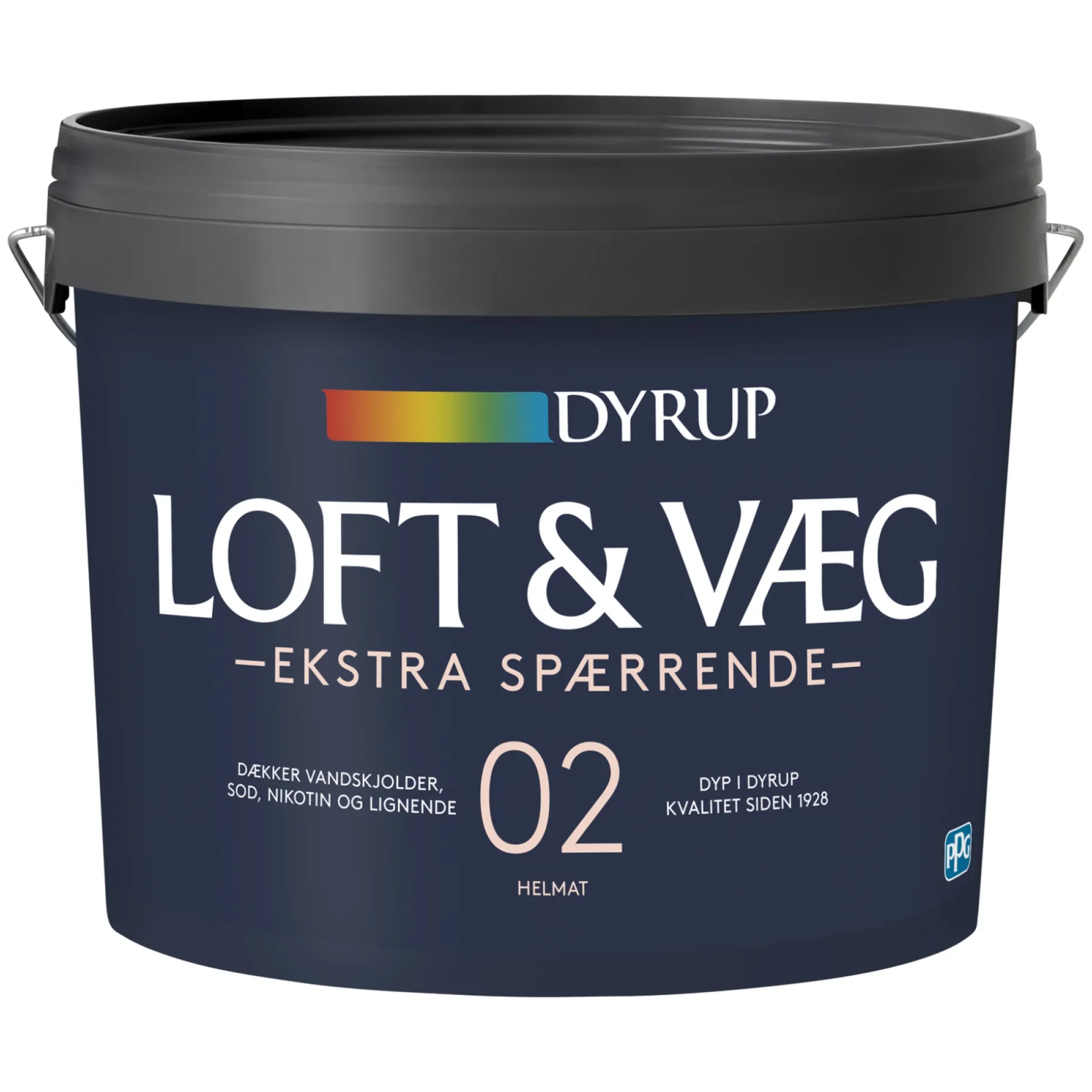 DYRUP 02 EKSTRA SPÆRRENDE VÆG- OG LOFTMALING 4,5 L HVID