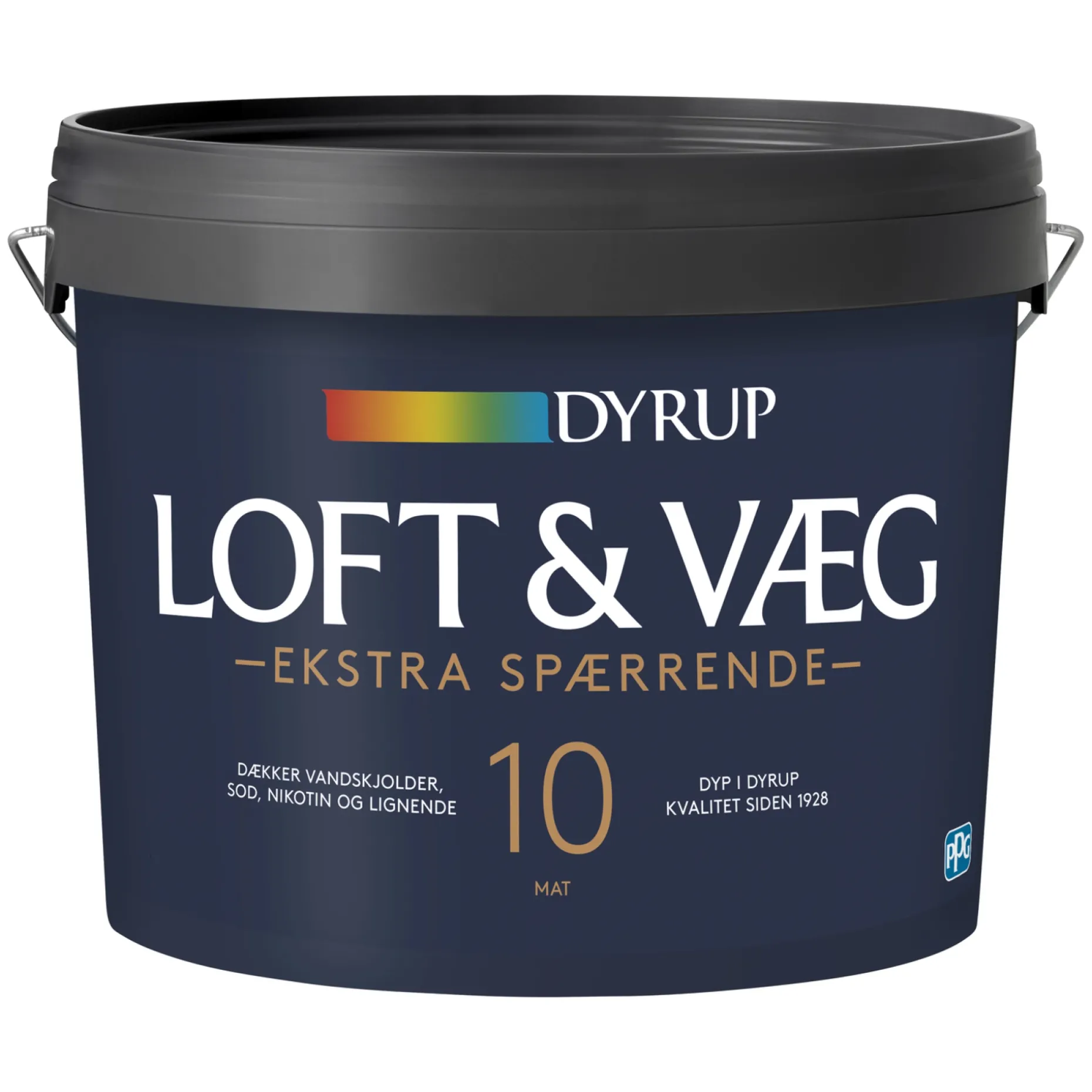 DYRUP 10 EKSTRA SPÆRRENDE VÆG- OG LOFTMALING 4,5 L HVID