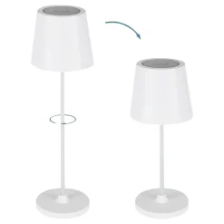 EGLO DÆMPBAR GENOPLADELIG BORDLAMPE HVID