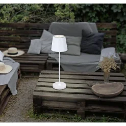 EGLO DÆMPBAR GENOPLADELIG BORDLAMPE HVID