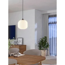 EGLO MANTUNALLE PENDEL HVID/SORT 20 CM