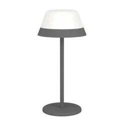 EGLO MEGGIANO GENOPLADELIG BORDLAMPE GRÅ/HVID